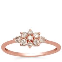 Natural Pink Diamond Ring in 9K Rose Gold 0.39ct