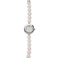 Watch in Stainless Steel with White Kaori Cultured Pearl (8.5mm) and Mother of Pearl