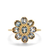 Colbalt Blue Spinel Ring in 9K Gold 1.60cts