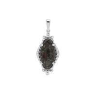 Cabo Verde Dragonstone Pendant in Sterling Silver 9.70cts