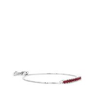 Montepuez Ruby Slider Bracelet in Sterling Silver 1.53cts