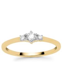 Diamonds 9K Gold Ring 0.21ct