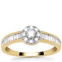 Diamonds Ring in 9K Gold 0.51ct