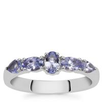 Tanzanite Ring in Sterling Silver 0.85ct
