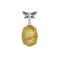 Dominican Amber Pendant in Sterling Silver 3.90cts