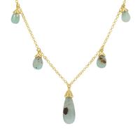Aquaprase™ Necklace in Gold Plated Sterling Silver 23.80cts