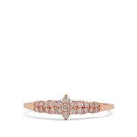 Natural Pink Diamond Ring in 9K Rose Gold 0.27ct