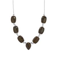 Midnight Astraeolite Necklace in Sterling Silver 82.24cts