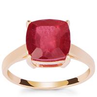 Thai Ruby Ring in 9K Gold 4.66cts (F)