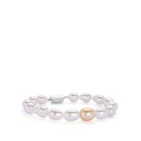 South Sea Cultured Pearl Bracelet in Sterling Silver 