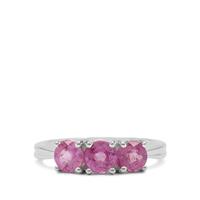 Ilakaka Hot Pink Sapphire Ring in Sterling Silver 2.35cts (F)