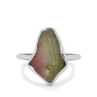 Parti Colour Tourmaline Ring in Sterling Silver 2.35cts