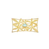 Ethiopian Opal Brooch in Gold Plated Sterling Silver 0.80ct