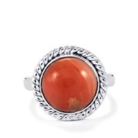 Pink Lady Opal Ring in Sterling Silver 3.96cts