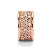 Natural Pink Diamonds Pendant in 9K Rose Gold 1cts 