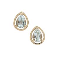 Aquaiba™ Beryl Earrings in 9K Gold 1.05cts