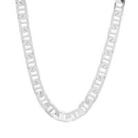 18" Sterling Silver Tempo Diamond Cut Fancy Mariner Chain 4.14g