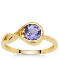 AA Tanzanite Ring in 9K Gold 0.95cts