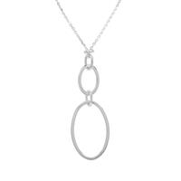 18" Sterling Silver Diamond Cut Infinity Necklace 5.13g