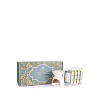 Gem Auras Ceramic Wax Burner with Jasmine & Mint Melts - Imperfect