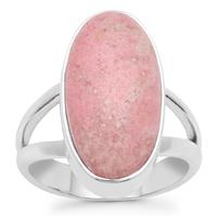 Norwegian Thulite Ring in Sterling Silver 9.82cts