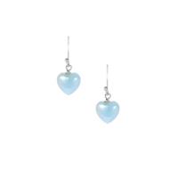 Aquamarine Earrings in Sterling Silver 6.45cts