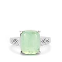 Szklary Chrysoprase Ring in Sterling Silver 5.32cts