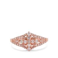 Natural Pink Diamond Ring in 9K Rose Gold 0.51ct
