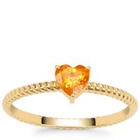 Mandarin Garnet Ring in 9K Gold 0.55ct