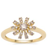Champagne Argyle Diamond Ring in 9K Gold 0.51ct