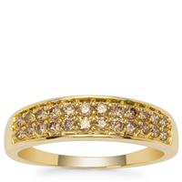 Cape Champagne Diamonds Ring in 9K Gold 0.51ct