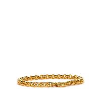 7.5" 9K Gold Altro Rolo Bracelet with Large Spring Clasp 8.4g