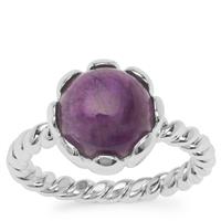 Nigerian Amethyst Ring in Sterling Silver 5cts