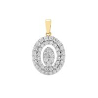IF Diamond Pendant in 9K Gold 1cts