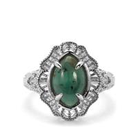 Minas Velha Emerald Ring in Sterling Silver 3.08cts