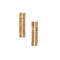 Golden Tourmaline Earrings in Sterling Silver 1.78cts