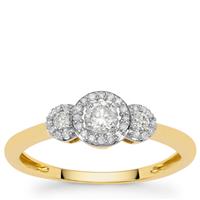 GH Diamonds Ring in 9K Gold 0.33ct