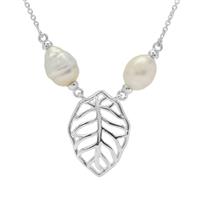 South Sea Cultured Pearl Necklace in Sterling Silver (8mm)