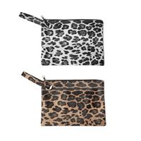 Destello Leopard Print Envelope Clutch Bag