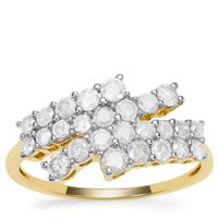 GH Diamonds Ring in 9K Gold 1cts