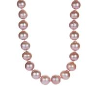 Edison Cultured Pearl Graduated Necklace in Sterling Silver
