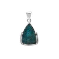 Apatite Drusy Pendant in Sterling Silver 13.50cts