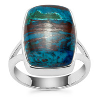 Chrysocolla Ring in Sterling Silver 15.53cts
