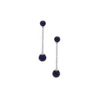 Sar-i-Sang Lapis Lazuli Earrings in Sterling Silver 12.35cts