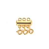 Gold Tone Sterling Silver Clasp 2.02g