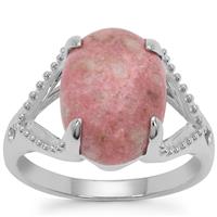 Norwegian Thulite Ring in Sterling Silver 5.86cts