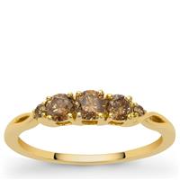 C8 Cocoa Diamond Ring in 9K Gold 0.59ct