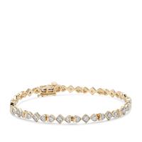 Argyle Diamond Bracelet in 9K Gold 1cts