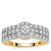 Argyle Diamonds Ring in 9K Gold 0.76ct