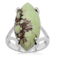 Queensland Chrysoprase Ring in Sterling Silver 12.50cts